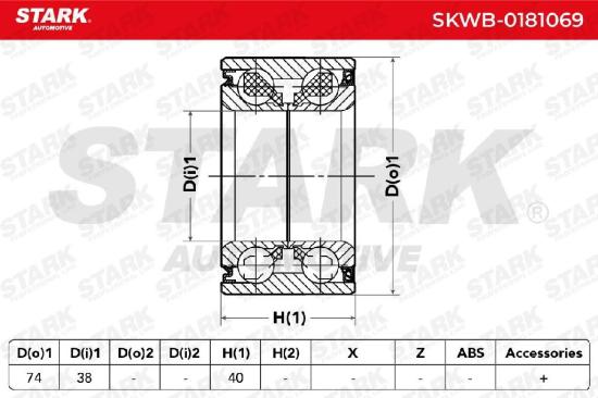 STARK SKWB-0181069 Radlagersatz pro 1 Rad Vorne Hinten für HONDA 44300S9H003 Bild STARK SKWB-0181069 Radlagersatz pro 1 Rad Vorne Hinten für HONDA 44300S9H003
