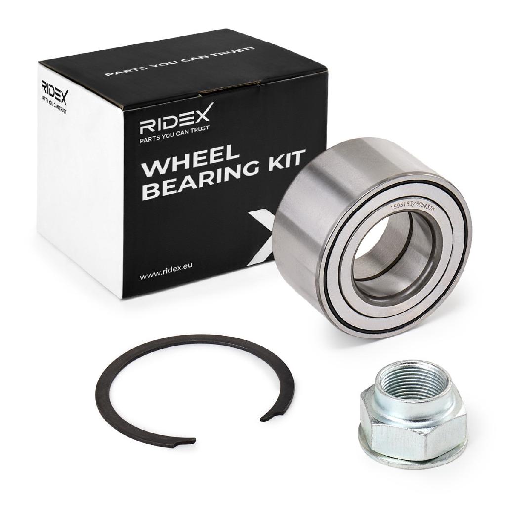 RIDEX 654W0081 Radlagersatz pro 1 Rad Vorne beidseitig für RENAULT Clio 1I
