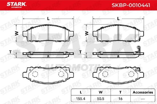 STARK Bremsbelagsatz Bremsbeläge Vorne für MITSUBISHI L 200 / Triton Pickup Bild STARK Bremsbelagsatz Bremsbeläge Vorne für MITSUBISHI L 200 / Triton Pickup
