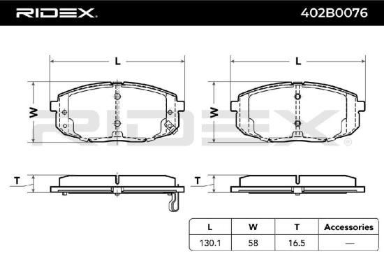 RIDEX Bremsbelagsatz Bremsbeläge Vorne für HYUNDAI Kona (OS) für KIA CEE'D (JD) Bild RIDEX Bremsbelagsatz Bremsbeläge Vorne für HYUNDAI Kona (OS) für KIA CEE'D (JD)