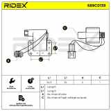 RIDEX 689C0139 Zündspule 12V für MITSUBISHI PAJERO II (V3W, V2W, V4W) 2731024001