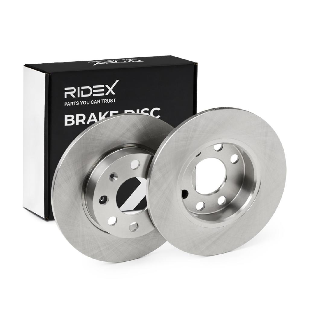 RIDEX 82B0682 2x Bremsscheiben Vorne Ø240mm voll für OPEL 569020 9195981