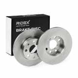 RIDEX 82B0682 2x Bremsscheiben Vorne Ø240mm voll für OPEL 569020 9195981