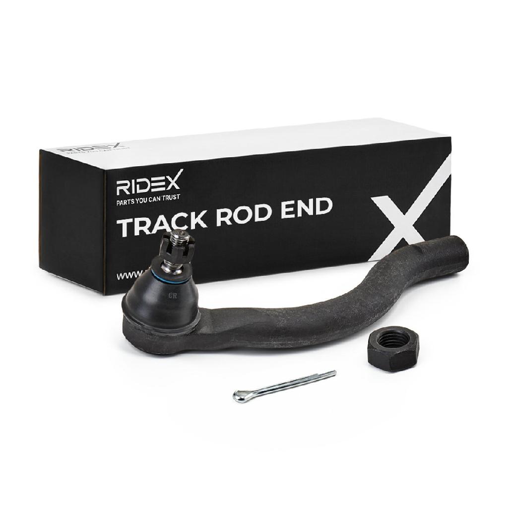 RIDEX Spurstangenkopf Vorderachse links Traggelenk 914T0380 mit Rechtsgewinde