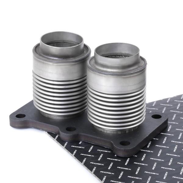 RIDEX Flexrohr Auspuff Abgasrohr Ø45mm 124,2mm Rohrverbinder:Flexibel mit für VW