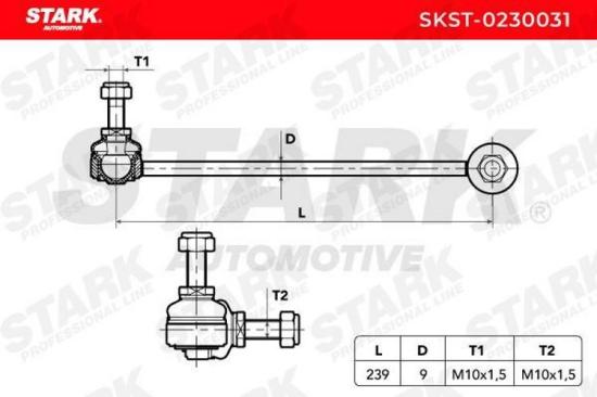 STARK 1x Koppelstange Stabilisator Vorne für BMW 5 Limousine (E39) 5 Touring Bild STARK 1x Koppelstange Stabilisator Vorne für BMW 5 Limousine (E39) 5 Touring