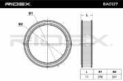 RIDEX 8A0127 Motor Luftfilter Umluftfilter für FIAT PUNTO (188) Doblo Cargo