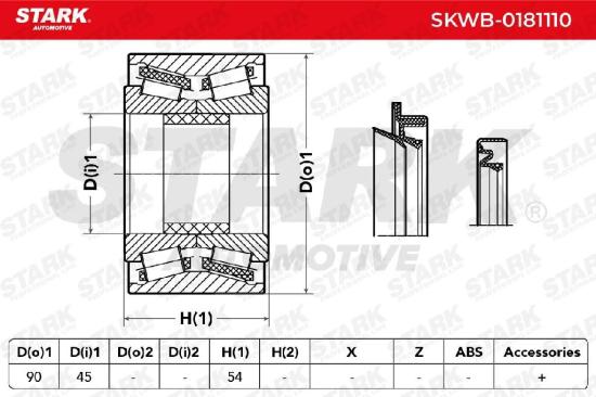 STARK SKWB-0181110 Radlagersatz pro 1 Rad Hinten für NISSAN Patrol GR V SUV Bild STARK SKWB-0181110 Radlagersatz pro 1 Rad Hinten für NISSAN Patrol GR V SUV