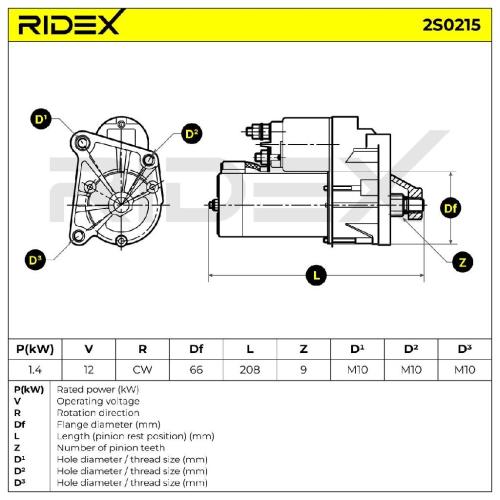 RIDEX Motor Starter/Anlasser 1,4kW für RENAULT Clio 1II Schrägheck Twingo 1I Bild RIDEX Motor Starter/Anlasser 1,4kW für RENAULT Clio 1II Schrägheck Twingo 1I