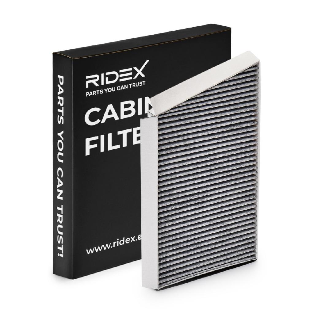RIDEX 424I0042 Innenraumfilter Pollenfilter Aktivkohlefilter Höhe: 25 Breite: