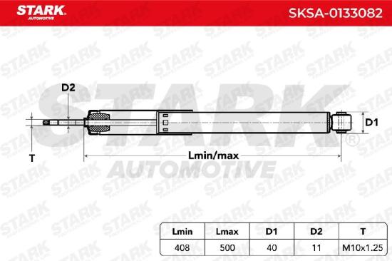 STARK SKSA-0133082 2x Stoßdämpfer Gasdruck Vorne passend für MERCEDES-BENZ SLK Bild STARK SKSA-0133082 2x Stoßdämpfer Gasdruck Vorne passend für MERCEDES-BENZ SLK