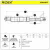 RIDEX 219G0877 Heckklappendämpfer hinten Länge:524mm 540N Hub: 212mm für HONDA Bild RIDEX 219G0877 Heckklappendämpfer hinten Länge:524mm 540N Hub: 212mm für HONDA