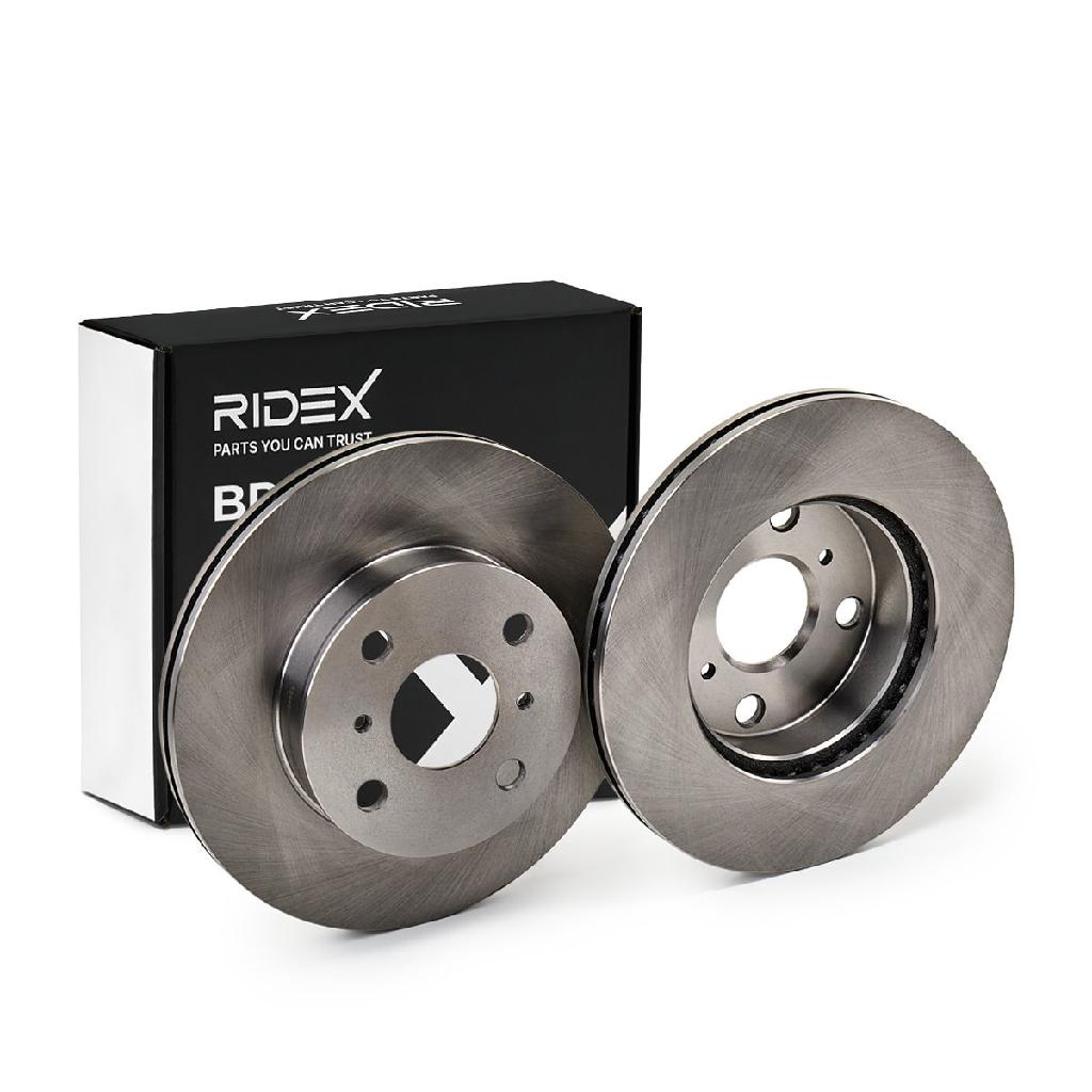 RIDEX 82B0538 2x Bremsscheiben Vorne Ø238mm Belüftet für TOYOTA 4351213010
