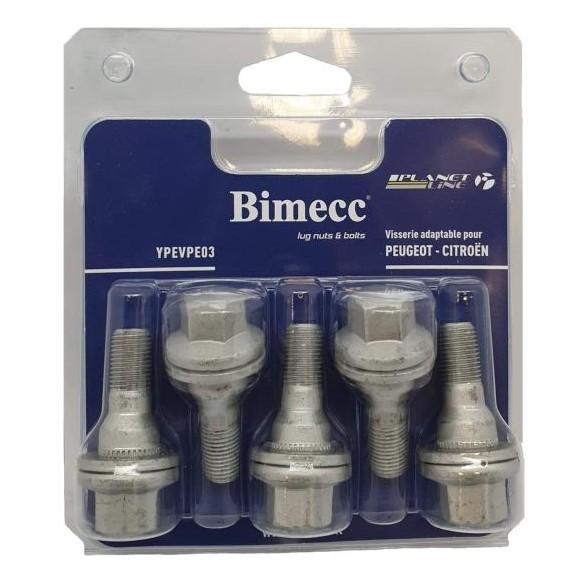 BIMECC 5x Radschraube passend für PEUGEOT 2008 Kombi (CU)