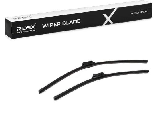 2x RIDEX Scheibenwischer Satz Wischerblätter Satz mit Spoiler Vorne Länge 1: Top Bild 2x RIDEX Scheibenwischer Satz Wischerblätter Satz mit Spoiler Vorne Länge 1: Top