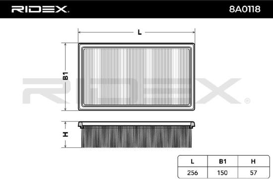RIDEX 8A0118 Motor Luftfilter Filtereinsatz Umluftfilter für BMW 3 Limousine 7 Bild RIDEX 8A0118 Motor Luftfilter Filtereinsatz Umluftfilter für BMW 3 Limousine 7