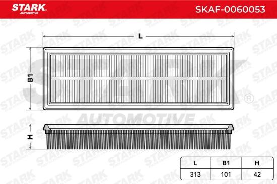 STARK SKAF-0060053 Motor Luftfilter RechtEckig Filtereinsatz für RENAULT Clio 1I Bild STARK SKAF-0060053 Motor Luftfilter RechtEckig Filtereinsatz für RENAULT Clio 1I
