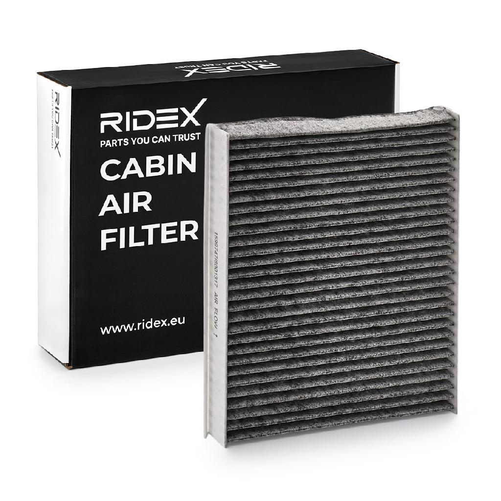 RIDEX 424I0036 Innenraumfilter Pollenfilter Aktivkohlefilter Höhe: 21 Breite: