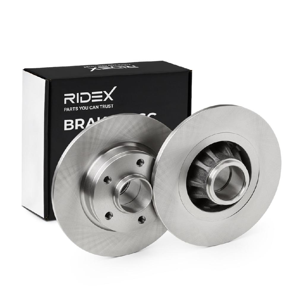 RIDEX 82B0394 2x Bremsscheiben Hinten Ø280mm voll für OPEL 4320600Q0D