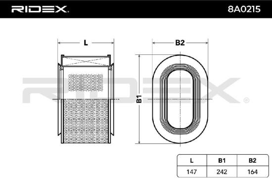 RIDEX 8A0215 Motor Luftfilter Filtereinsatz für MITSUBISHI PAJERO III (V7W, V6W) Bild RIDEX 8A0215 Motor Luftfilter Filtereinsatz für MITSUBISHI PAJERO III (V7W, V6W)