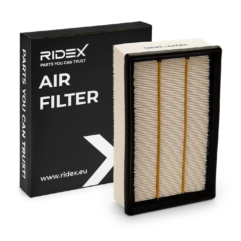 RIDEX 8A0102 Motor Luftfilter Auto RechtEckig Umluftfilter Filtereinsatz für PKW