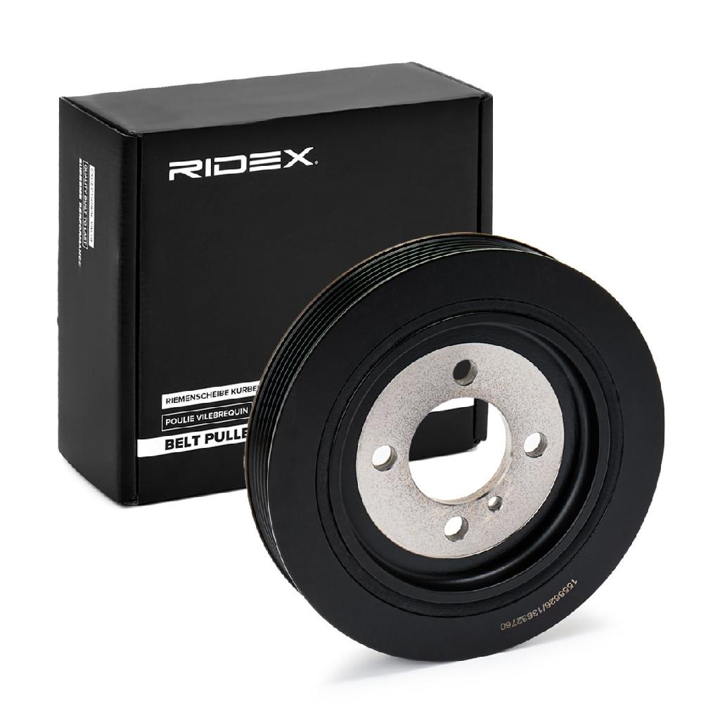 RIDEX 3213B0090 Riemenscheibe Kurbelwelle 153mm Kurbelwellenriemenscheibe