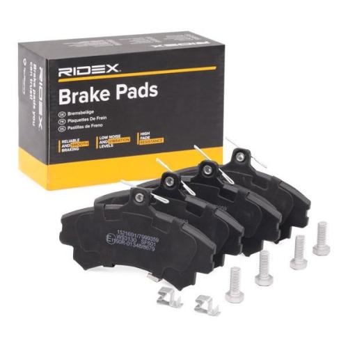 RIDEX Bremsbelagsatz Bremsbeläge Vorne für MITSUBISHI COLT VI (Z3A, Z2A) Bild RIDEX Bremsbelagsatz Bremsbeläge Vorne für MITSUBISHI COLT VI (Z3A, Z2A)