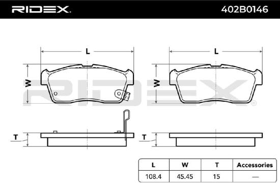 RIDEX Bremsbelagsatz Bremsbeläge Vorne für DAIHATSU SIRION (M3) für SUZUKI Alto Bild RIDEX Bremsbelagsatz Bremsbeläge Vorne für DAIHATSU SIRION (M3) für SUZUKI Alto