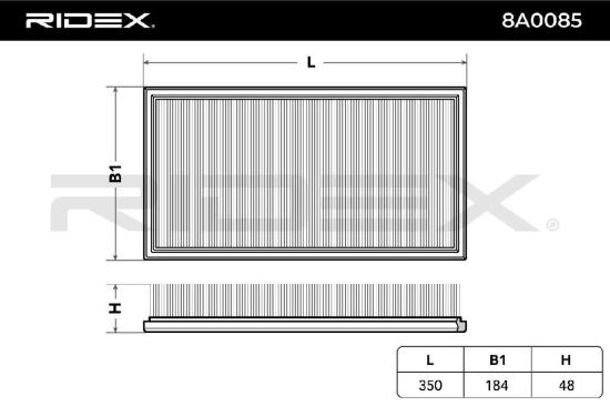 RIDEX 8A0085 Motor Luftfilter Filtereinsatz Umluftfilter für VOLVO V70 II (285) Bild RIDEX 8A0085 Motor Luftfilter Filtereinsatz Umluftfilter für VOLVO V70 II (285)
