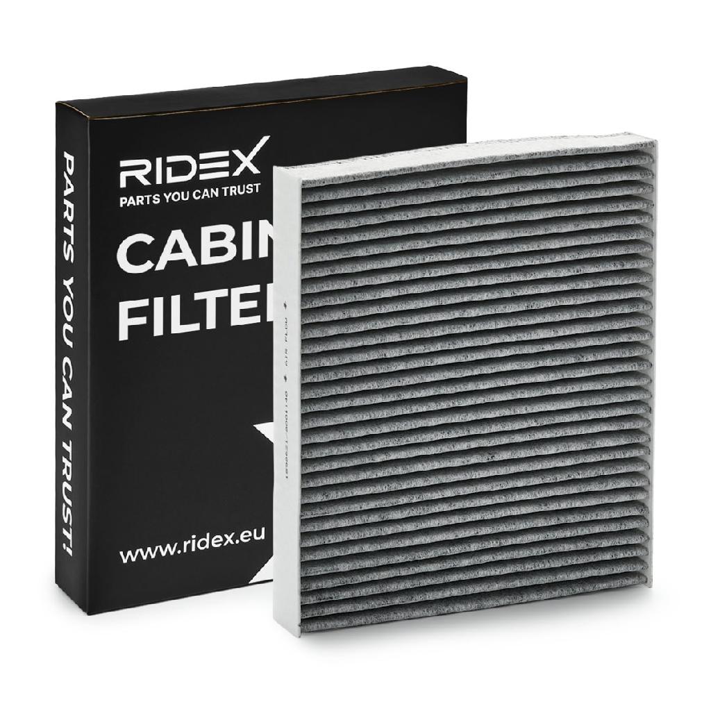 RIDEX 424I0026 Innenraumfilter Pollenfilter Aktivkohlefilter Höhe: 39 Breite: