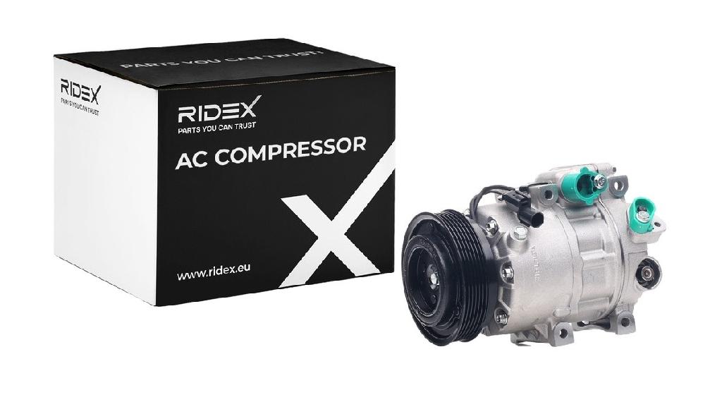 RIDEX A/C Kompressor für Klimaanlage Klimakompressor Kältemittel: R134a PAG 46