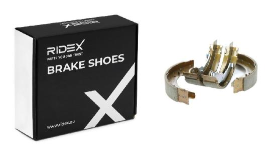 RIDEX Bremsbacken Satz für Trommelbremse Hinten mit Hebel für BMW 3 Limousine Bild RIDEX Bremsbacken Satz für Trommelbremse Hinten mit Hebel für BMW 3 Limousine