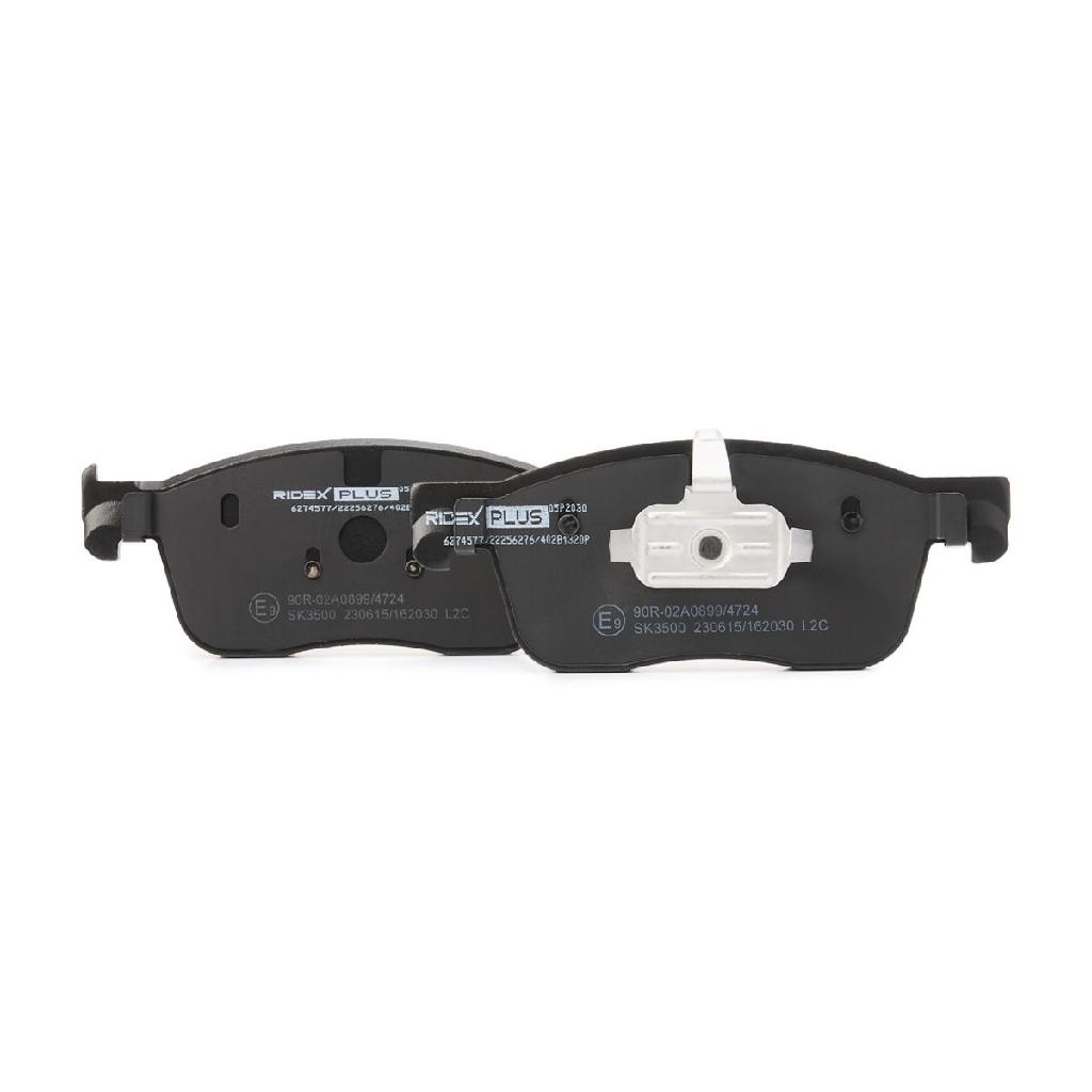 RIDEX PLUS Bremsbelagsatz Bremsbeläge Vorne für CITROËN Jumpy Kastenwagen (V)