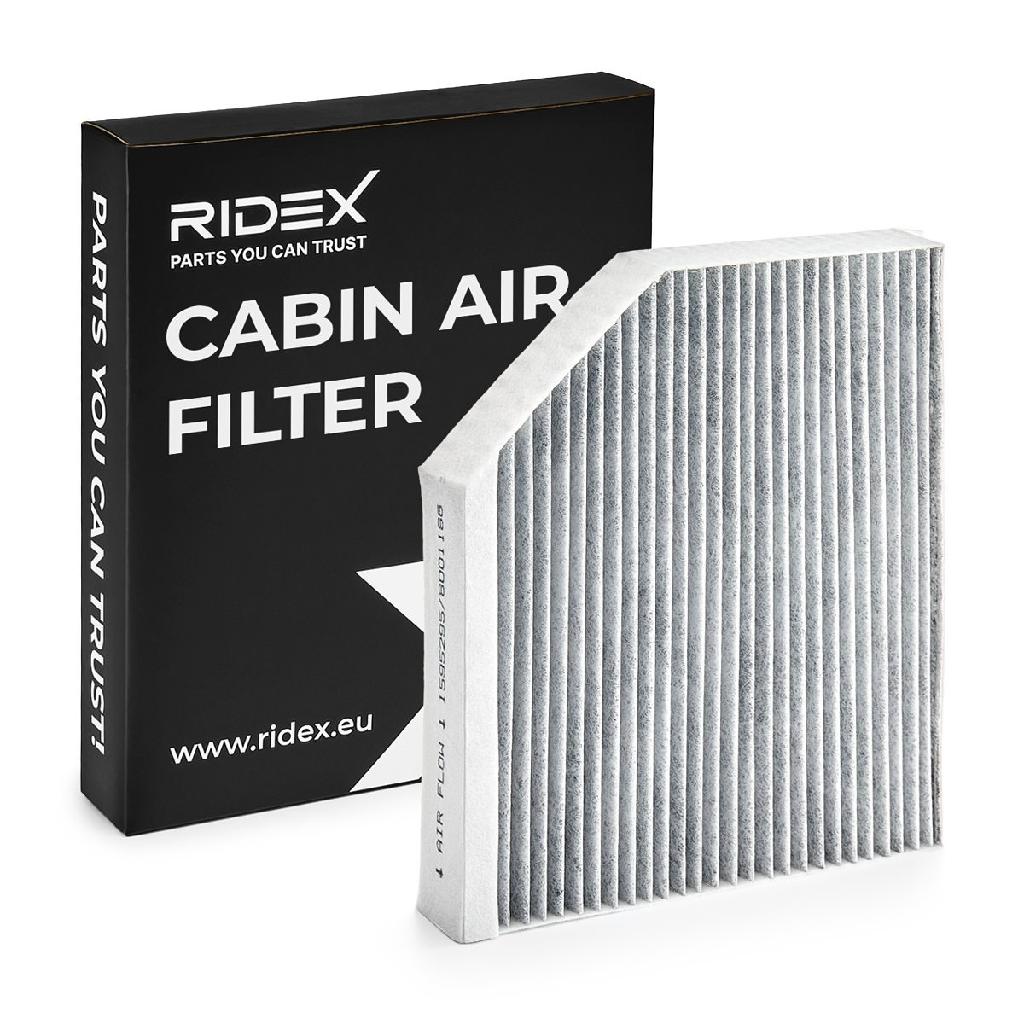 RIDEX 424I0040 Innenraumfilter Pollenfilter Aktivkohlefilter Höhe: 36 Breite: