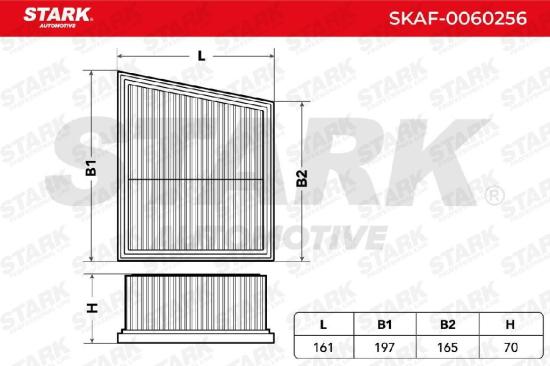 STARK SKAF-0060256 Motor Luftfilter Filtereinsatz Umluftfilter für FORD B-MAX Bild STARK SKAF-0060256 Motor Luftfilter Filtereinsatz Umluftfilter für FORD B-MAX