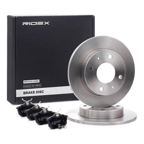 RIDEX Bremsenset Hinten Ø250mm - Bremsscheiben und Beläge für MITSUBISHI COLT VI Bild RIDEX Bremsenset Hinten Ø250mm - Bremsscheiben und Beläge für MITSUBISHI COLT VI