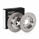 RIDEX 82B1016 2x Bremsscheiben Hinten Ø259,6mm voll für HONDA PRELUDE V