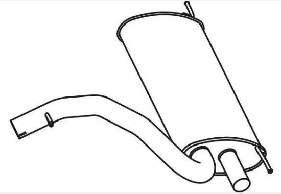 VEGAZ Endschalldämpfer für VOLVO V60 (155, 157) Bild VEGAZ Endschalldämpfer für VOLVO V60 (155, 157)