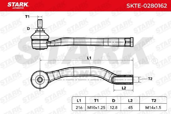 STARK Spurstangenkopf Vorderachse links Traggelenk SKTE-0280162 für HONDA Bild STARK Spurstangenkopf Vorderachse links Traggelenk SKTE-0280162 für HONDA