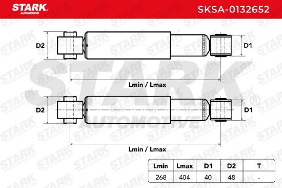 STARK SKSA-0132652 2x Stoßdämpfer Gasdruck Hinten für OPEL ZAFIRA B (A05) Bild STARK SKSA-0132652 2x Stoßdämpfer Gasdruck Hinten für OPEL ZAFIRA B (A05)