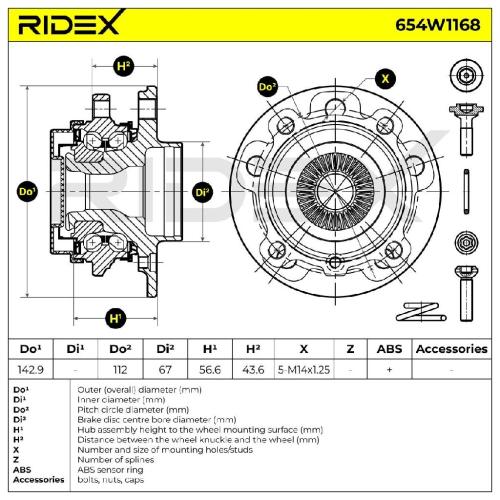 RIDEX 654W1168 Radlagersatz pro 1 Rad Vorne Hinten für BMW 3 Coupe (E46) Bild RIDEX 654W1168 Radlagersatz pro 1 Rad Vorne Hinten für BMW 3 Coupe (E46)