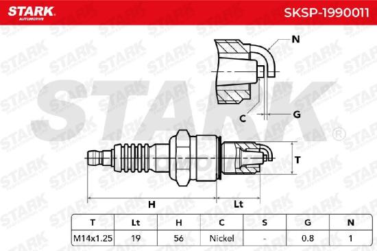 STARK SKSP-1990011 Zündkerze Spanner Size: 20,8 Gewindelänge: 19 für VW Lupo Bild STARK SKSP-1990011 Zündkerze Spanner Size: 20,8 Gewindelänge: 19 für VW Lupo