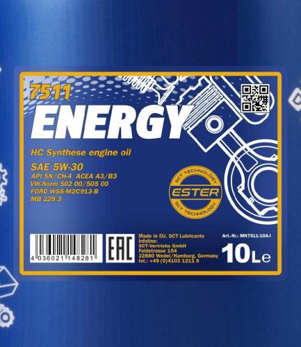 MANNOL Motoröl 5W-30 ENERGY Teilsynthetiköl Motor Öl ACEA A3/B4 API CH-4 API SN Bild MANNOL Motoröl 5W-30 ENERGY Teilsynthetiköl Motor Öl ACEA A3/B4 API CH-4 API SN