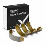 RIDEX Bremsbacken Satz für Trommelbremse Hinten ohne Hebel für TOYOTA 70B0112