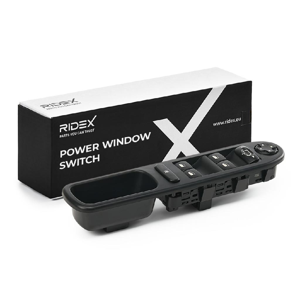 RIDEX 1761S0091 Fensterheberschalter vorne links passend für PEUGEOT 207 207 SW