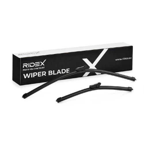 2x RIDEX Scheibenwischer Satz Wischerblätter Satz mit Spoiler Vorne Länge 1: Top Bild 2x RIDEX Scheibenwischer Satz Wischerblätter Satz mit Spoiler Vorne Länge 1: Top