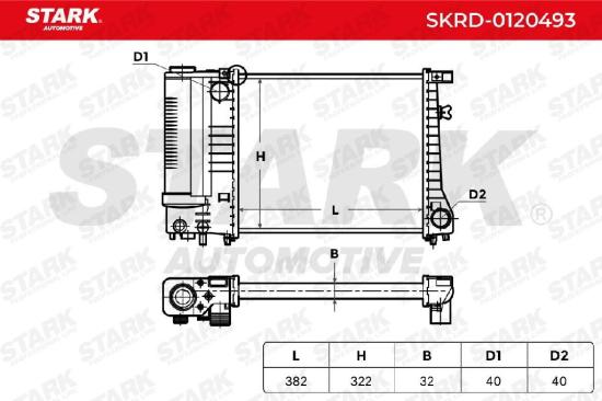 STARK SKRD-0120493 Motorkühler / Wasserkühler mit Ausgleichsbehälter für BMW Bild STARK SKRD-0120493 Motorkühler / Wasserkühler mit Ausgleichsbehälter für BMW