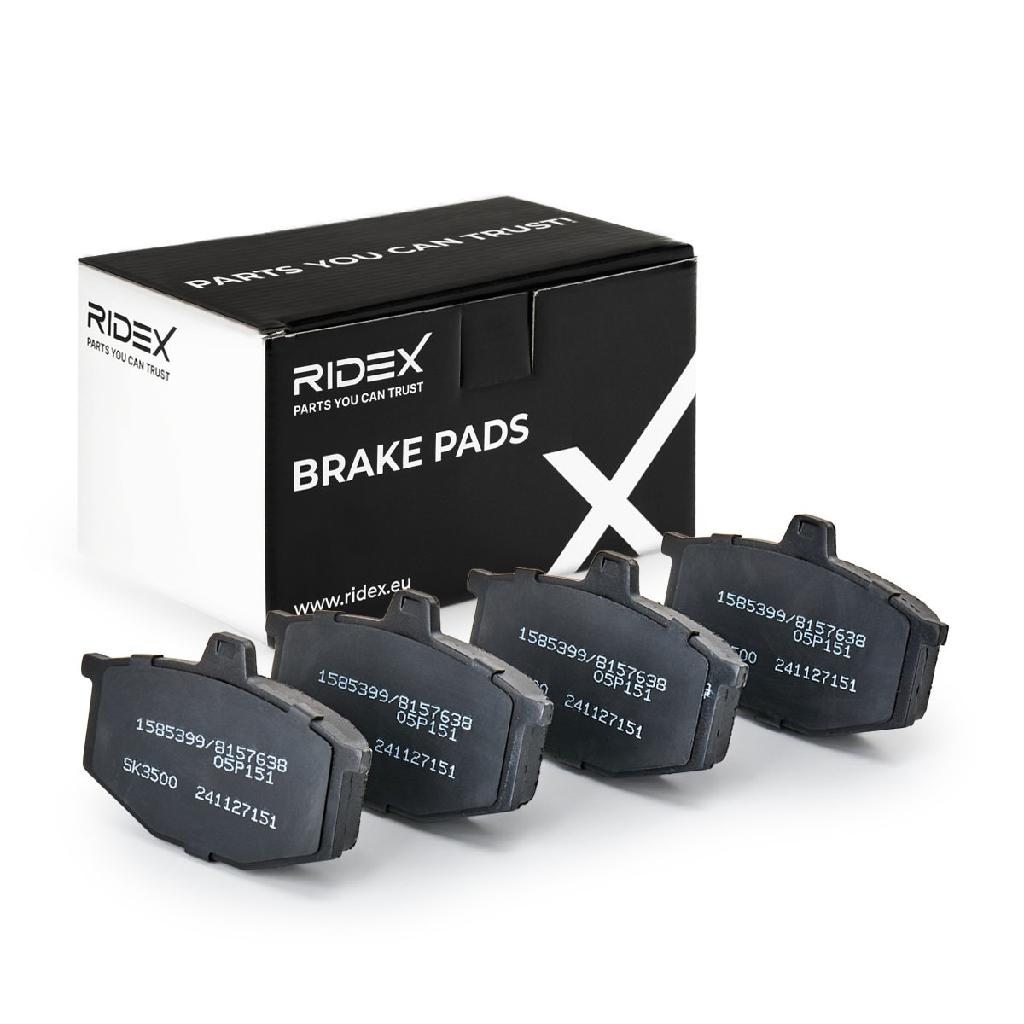 RIDEX Bremsbelagsatz Bremsbeläge Vorne für RENAULT 4 (112) 5 (122) 4 Kasten