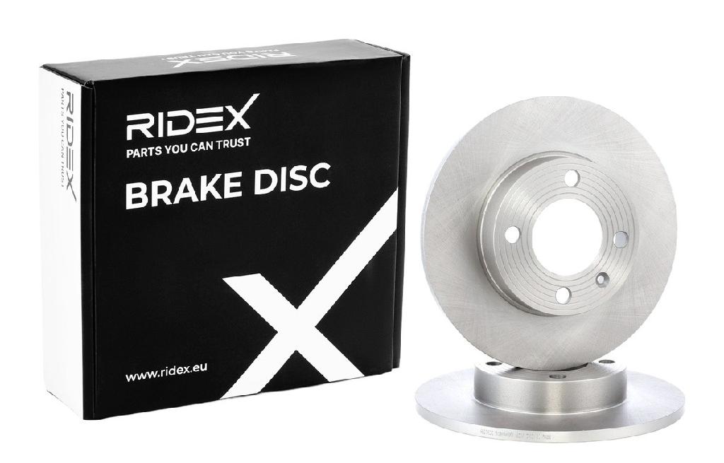 RIDEX 82B0693 2x Bremsscheiben Vorne Ø238,8mm voll für VW Golf 1I