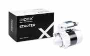 RIDEX Motor Starter/Anlasser 12V, 0,85kW, Zähnezahl: 8 für RENAULT Clio 1I